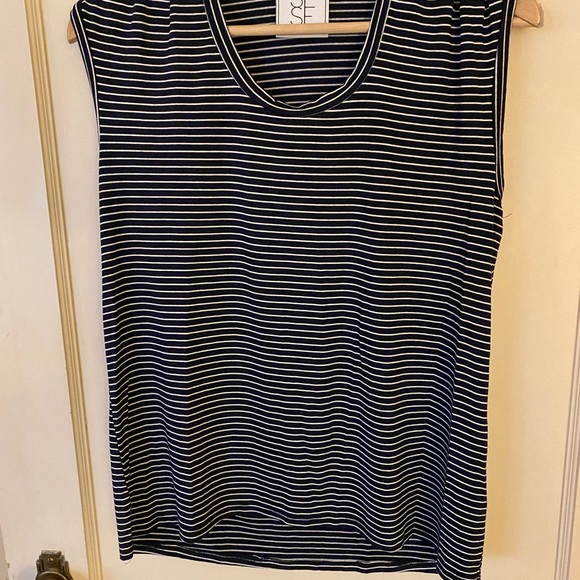 SLSF Navy and white striped tank- Size Small - Picture 9 of 12